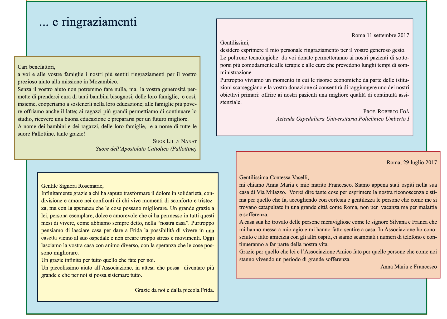Accociazione Amico Andrea Vaseli aiuta la chirurgia pediatrica Associazione Amico sostiene l'ospedale ISMEP di Palermo