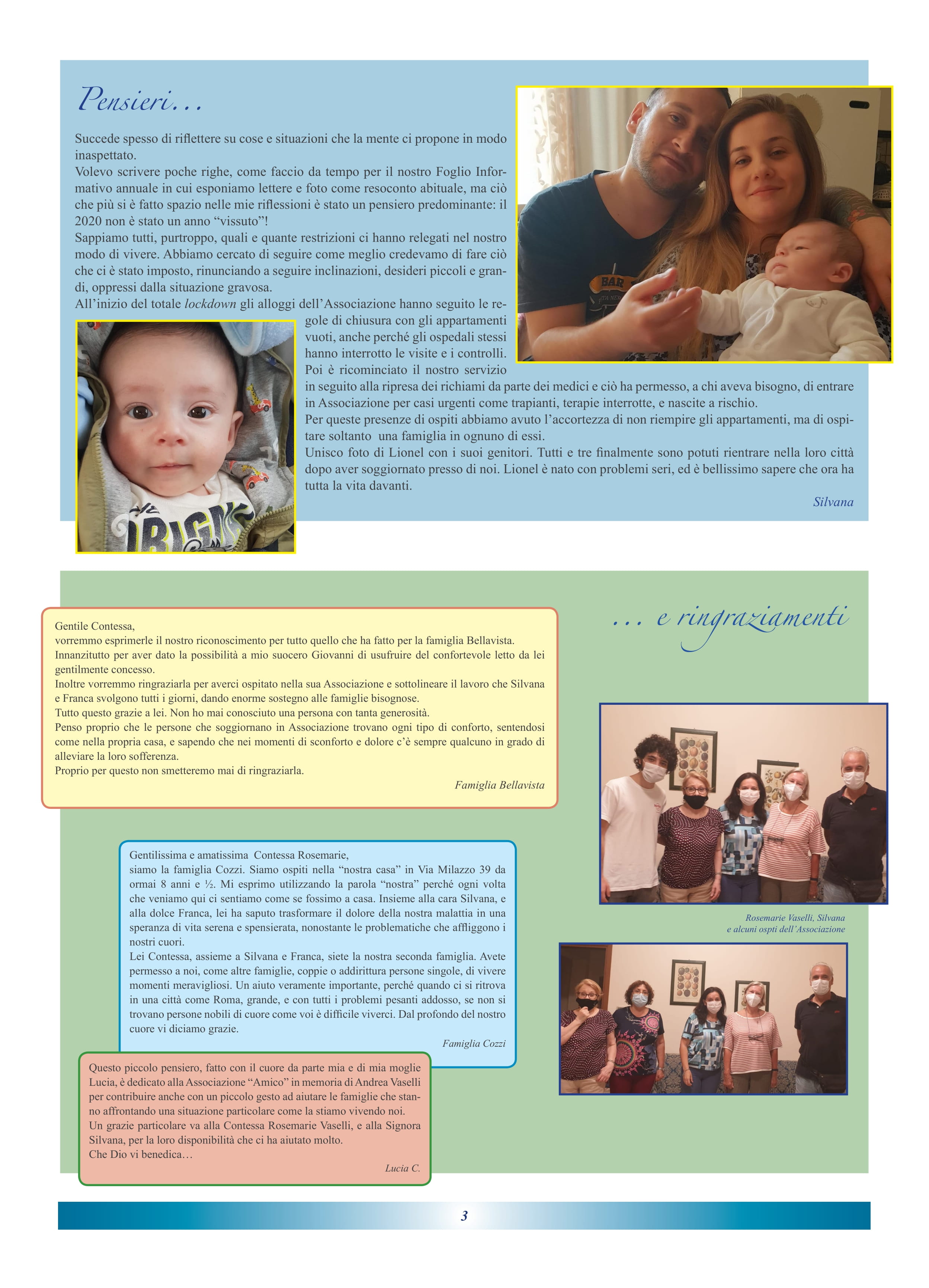 Accociazione Amico Andrea Vaseli aiuta la chirurgia pediatrica Associazione Amico sostiene l'ospedale ISMEP di Palermo