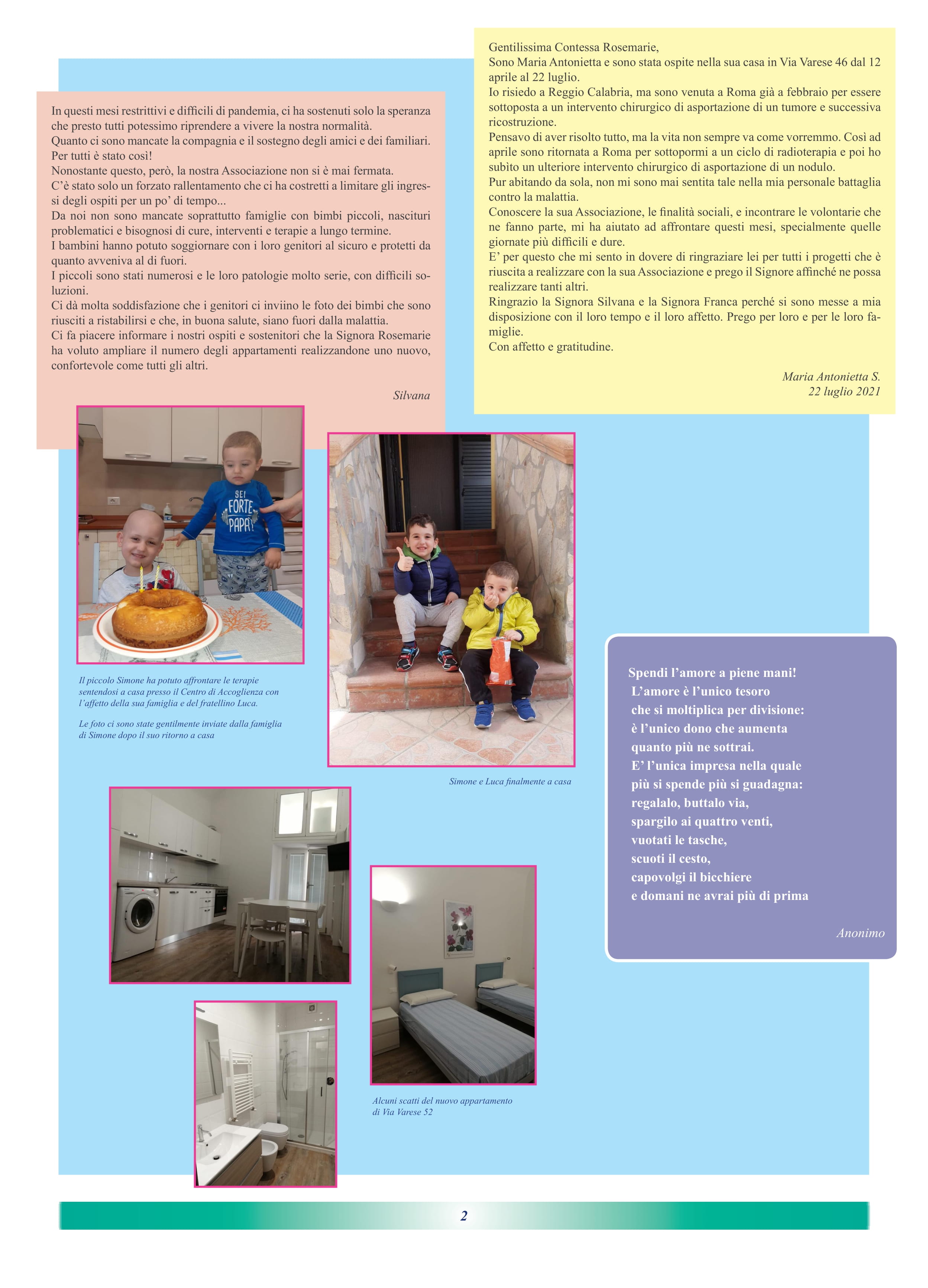 Accociazione Amico Andrea Vaseli aiuta la chirurgia pediatrica Associazione Amico sostiene l'ospedale ISMEP di Palermo